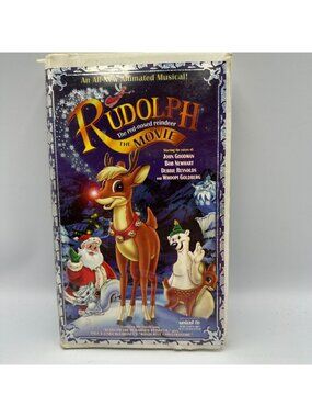 Rudolph The Red-Nosed Reindeer The Movie 1998 VHS Animated Musical John Goodman